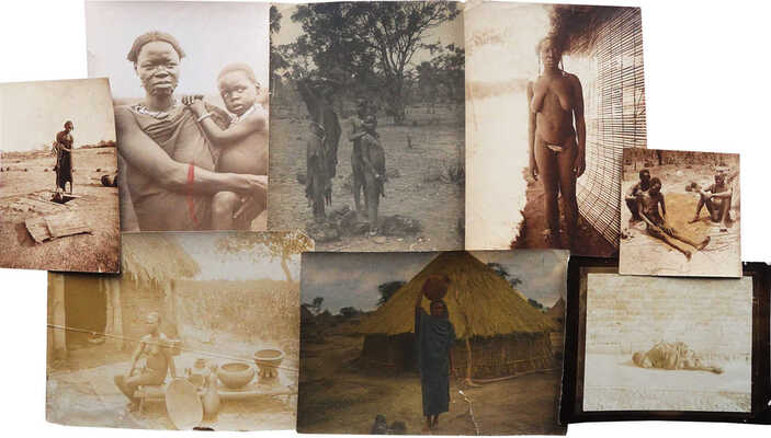 [Собрание В.Г. Лидина] Негритянские фото. 8 шт. [1920-1930 гг.]~Заломы и потертости по краям ~5 000 - 7 000 руб.